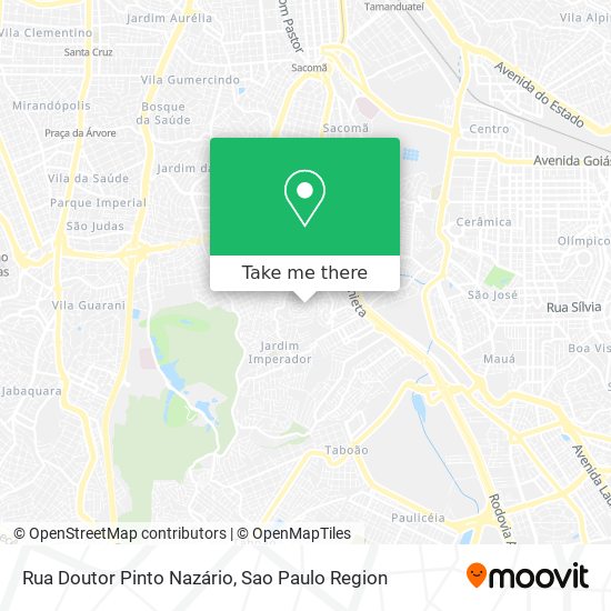 Mapa Rua Doutor Pinto Nazário