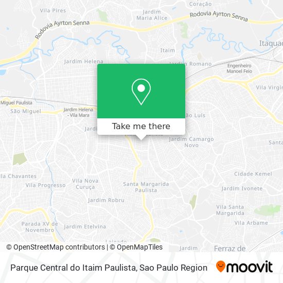 Parque Central do Itaim Paulista map