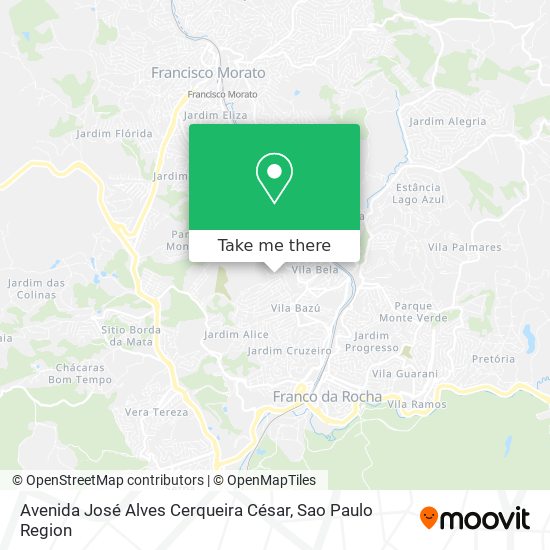 Avenida José Alves Cerqueira César map