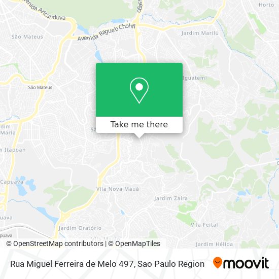 Mapa Rua Miguel Ferreira de Melo 497