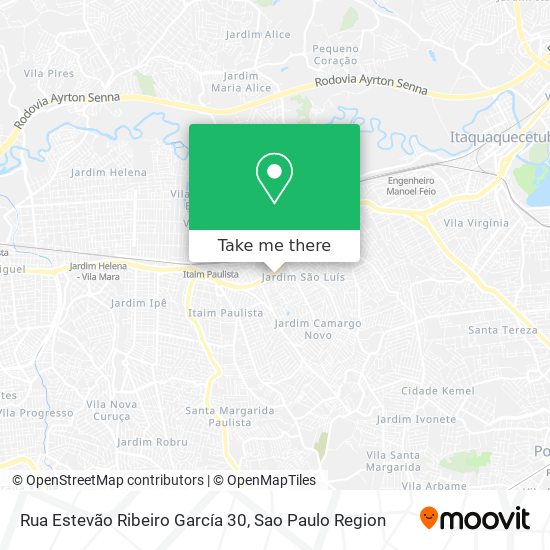 Mapa Rua Estevão Ribeiro García 30