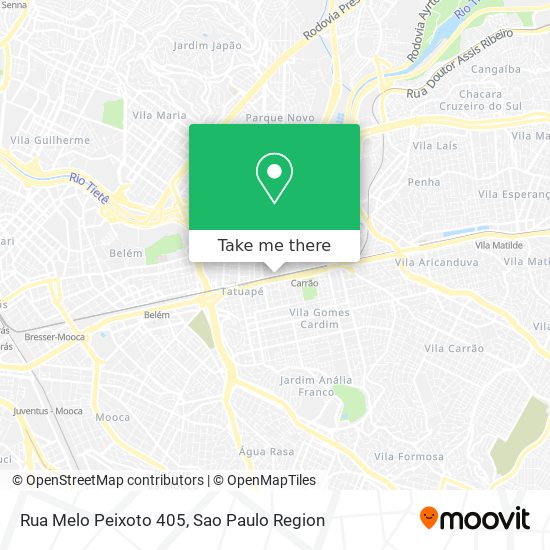 Mapa Rua Melo Peixoto 405