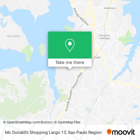 Mc Donald's Shopping Largo 13 map