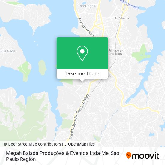 Mapa Megah Balada Produções & Eventos Ltda-Me