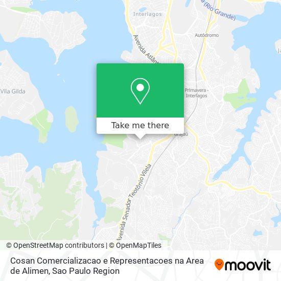 Cosan Comercializacao e Representacoes na Area de Alimen map