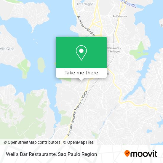 Mapa Well's Bar Restaurante