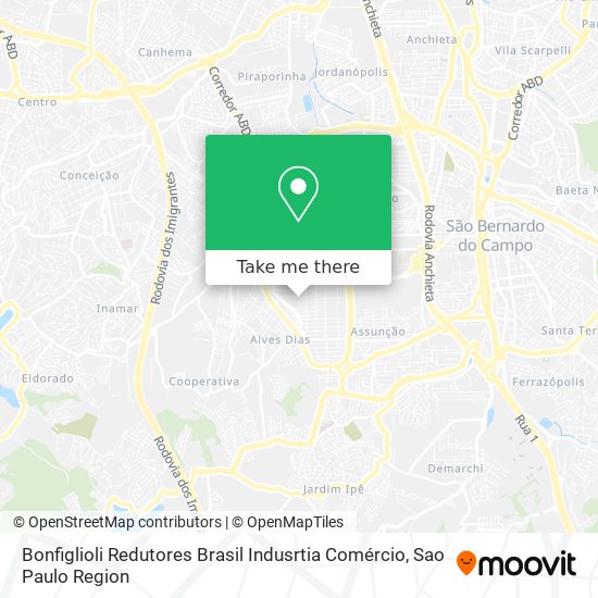 Mapa Bonfiglioli Redutores Brasil Indusrtia Comércio