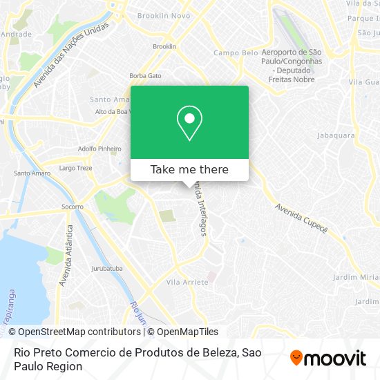 Mapa Rio Preto Comercio de Produtos de Beleza