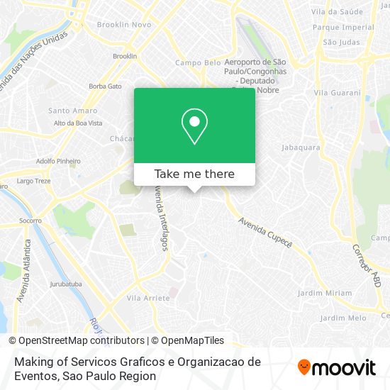 Mapa Making of Servicos Graficos e Organizacao de Eventos