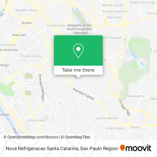 Nova Refrigeracao Santa Catarina map