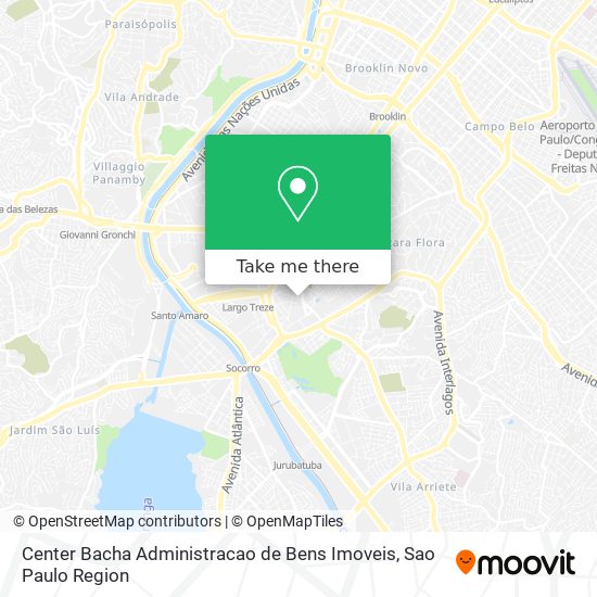 Center Bacha Administracao de Bens Imoveis map