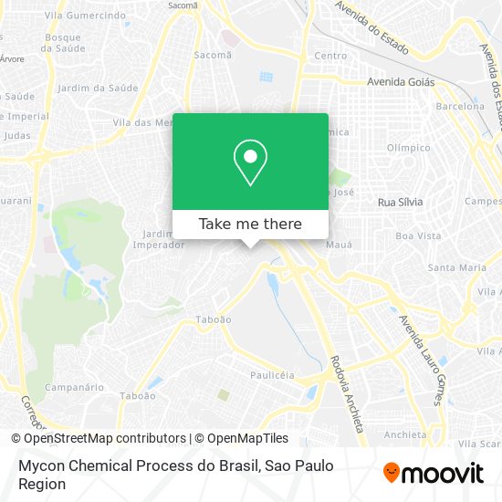 Mycon Chemical Process do Brasil map