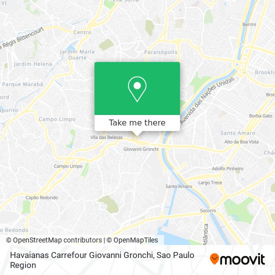 Havaianas Carrefour Giovanni Gronchi map