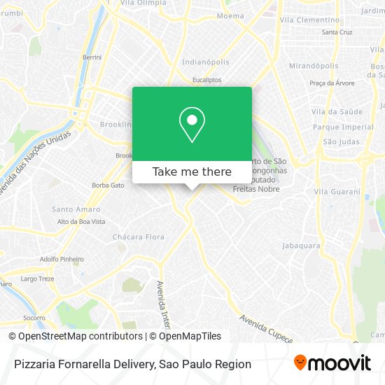 Pizzaria Fornarella Delivery map