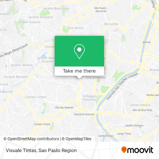 Visuale Tintas map