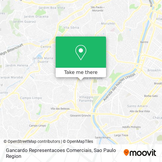 Mapa Gancardo Representacoes Comerciais