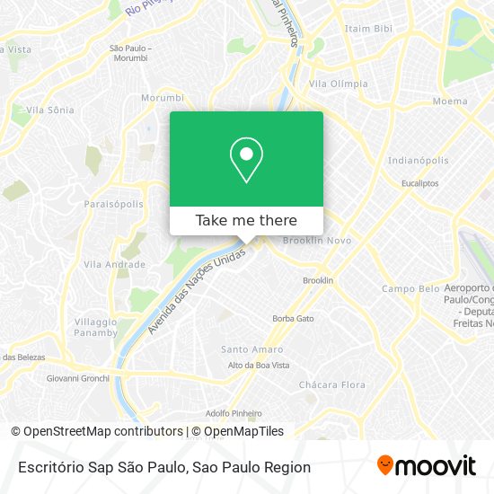 Mapa Escritório Sap São Paulo