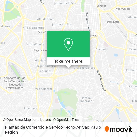 Mapa Plantao de Comercio e Servico Tecno-Ar