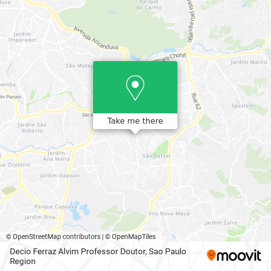 Mapa Decio Ferraz Alvim Professor Doutor