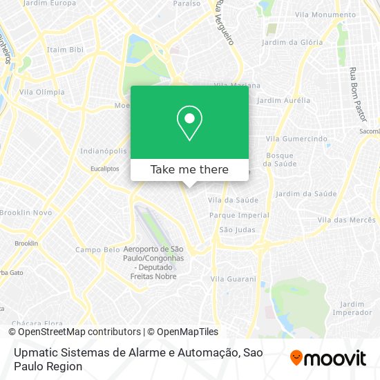 Mapa Upmatic Sistemas de Alarme e Automação