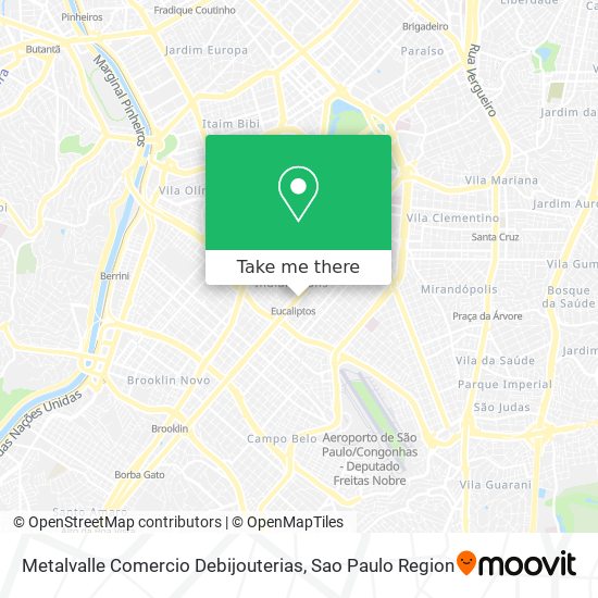 Metalvalle Comercio Debijouterias map