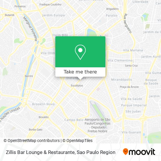 Mapa Zillis Bar Lounge & Restaurante