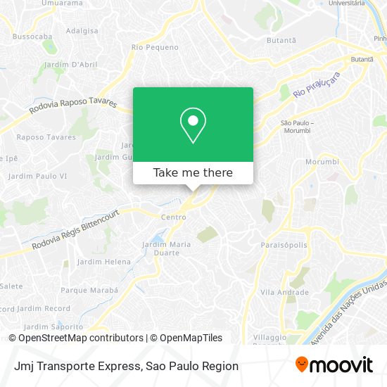 Jmj Transporte Express map