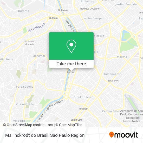 Mallinckrodt do Brasil map