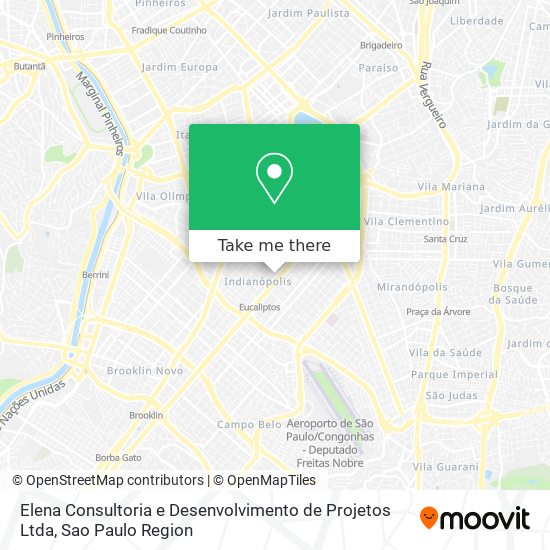 Elena Consultoria e Desenvolvimento de Projetos Ltda map