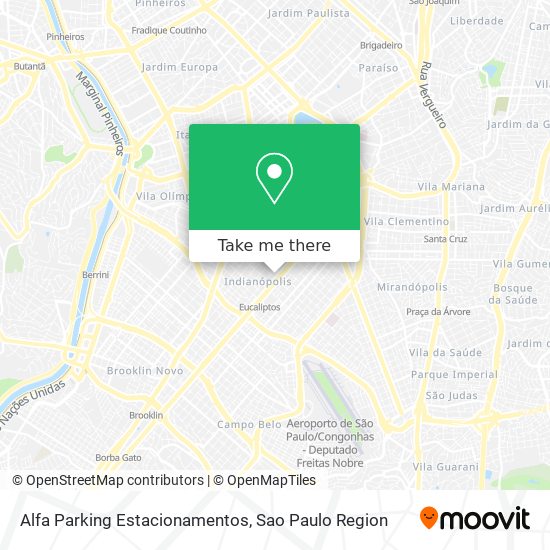 Mapa Alfa Parking Estacionamentos