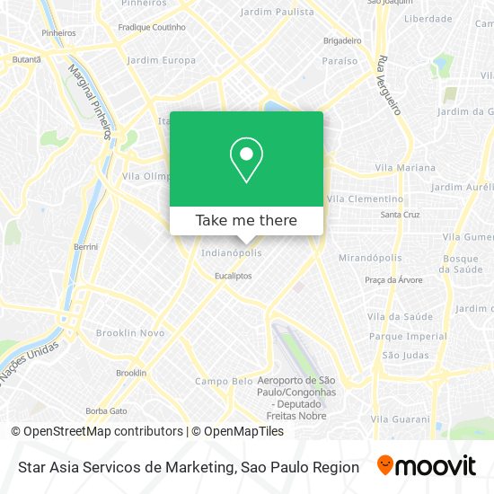 Mapa Star Asia Servicos de Marketing