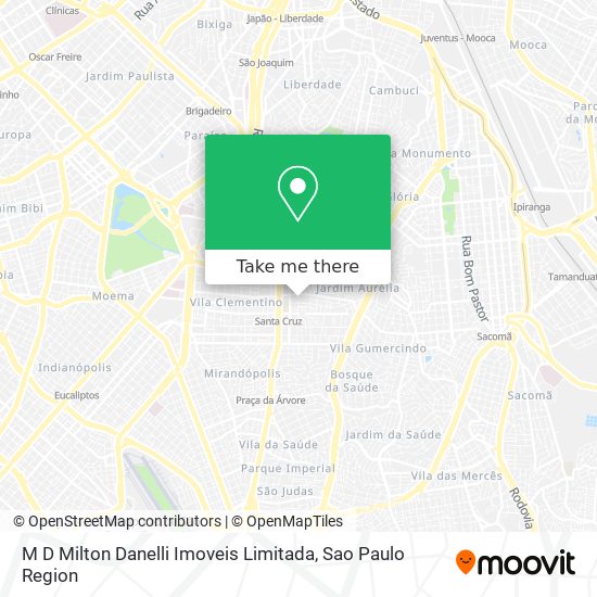 Mapa M D Milton Danelli Imoveis Limitada