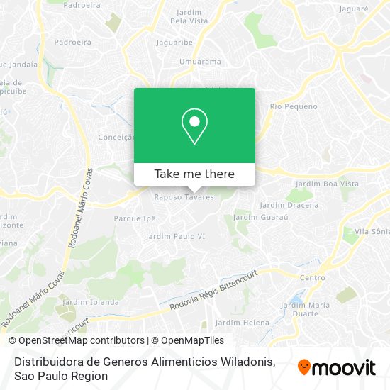 Distribuidora de Generos Alimenticios Wiladonis map