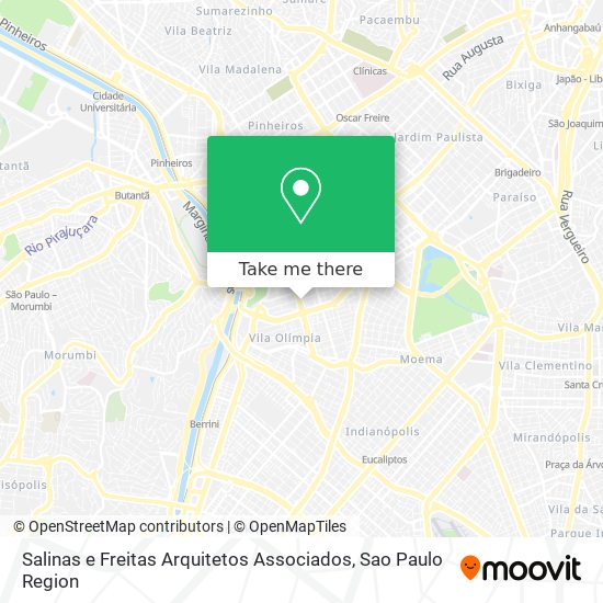 Salinas e Freitas Arquitetos Associados map