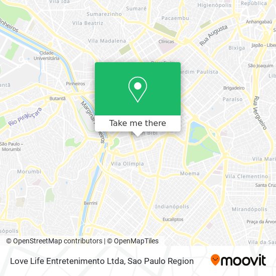 Love Life Entretenimento Ltda map