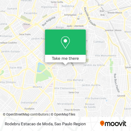 Rodebru Estacao de Moda map