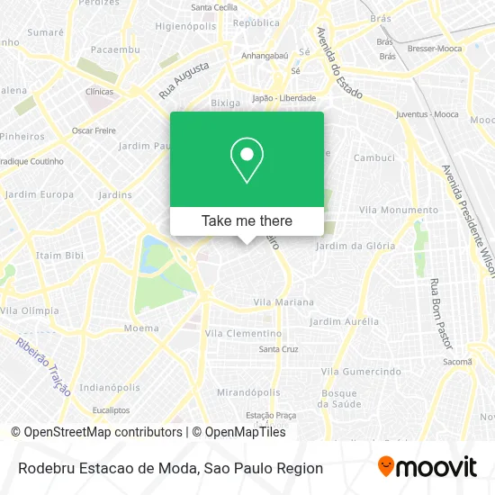 Rodebru Estacao de Moda map