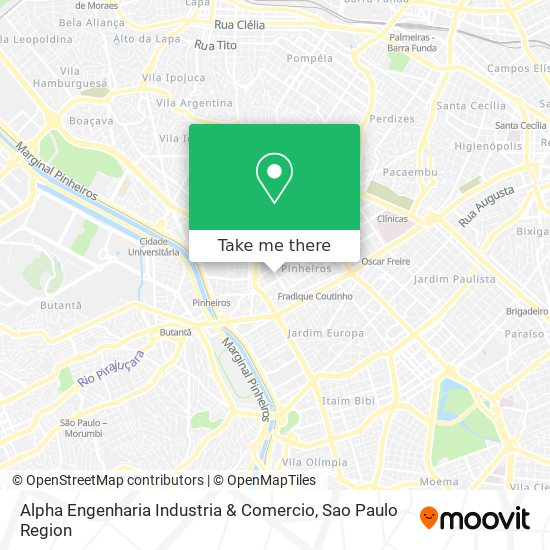 Mapa Alpha Engenharia Industria & Comercio