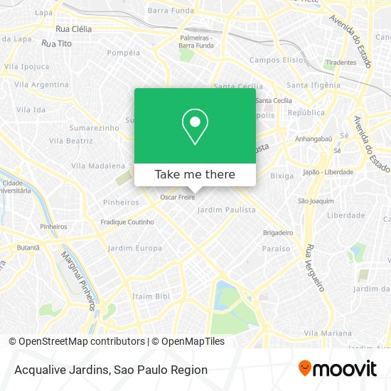 Acqualive Jardins map