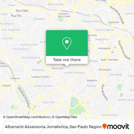 Albarracin Assessoria Jornalistica map
