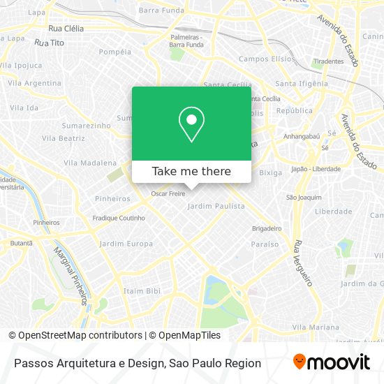 Passos Arquitetura e Design map