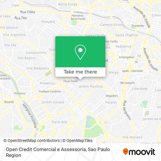 Open Credit Comercial e Assessoria map