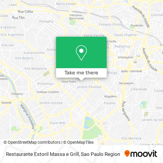 Restaurante Estoril Massa e Grill map