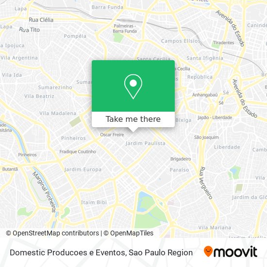 Mapa Domestic Producoes e Eventos