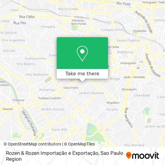 Mapa Rozen & Rozen Importação e Exportação