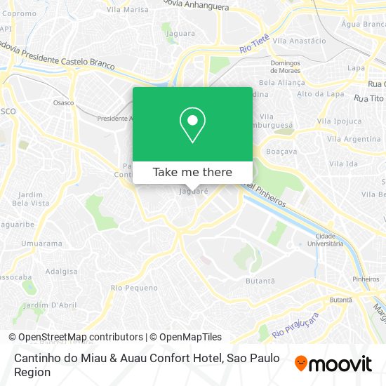 Cantinho do Miau & Auau Confort Hotel map