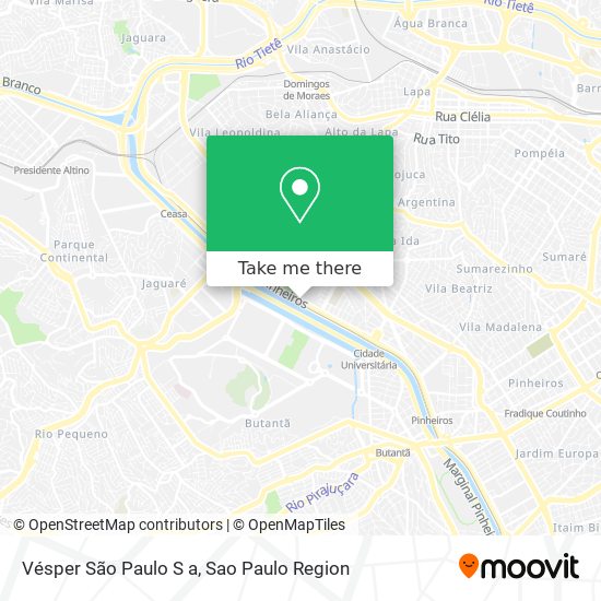 Vésper São Paulo S a map