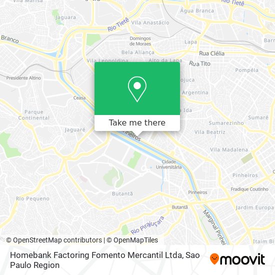 Homebank Factoring Fomento Mercantil Ltda map