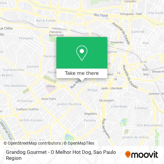 Mapa Grandog Gourmet - O Melhor Hot Dog