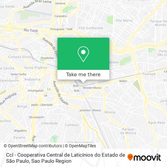 Mapa Ccl - Cooperativa Central de Laticínios do Estado de São Paulo